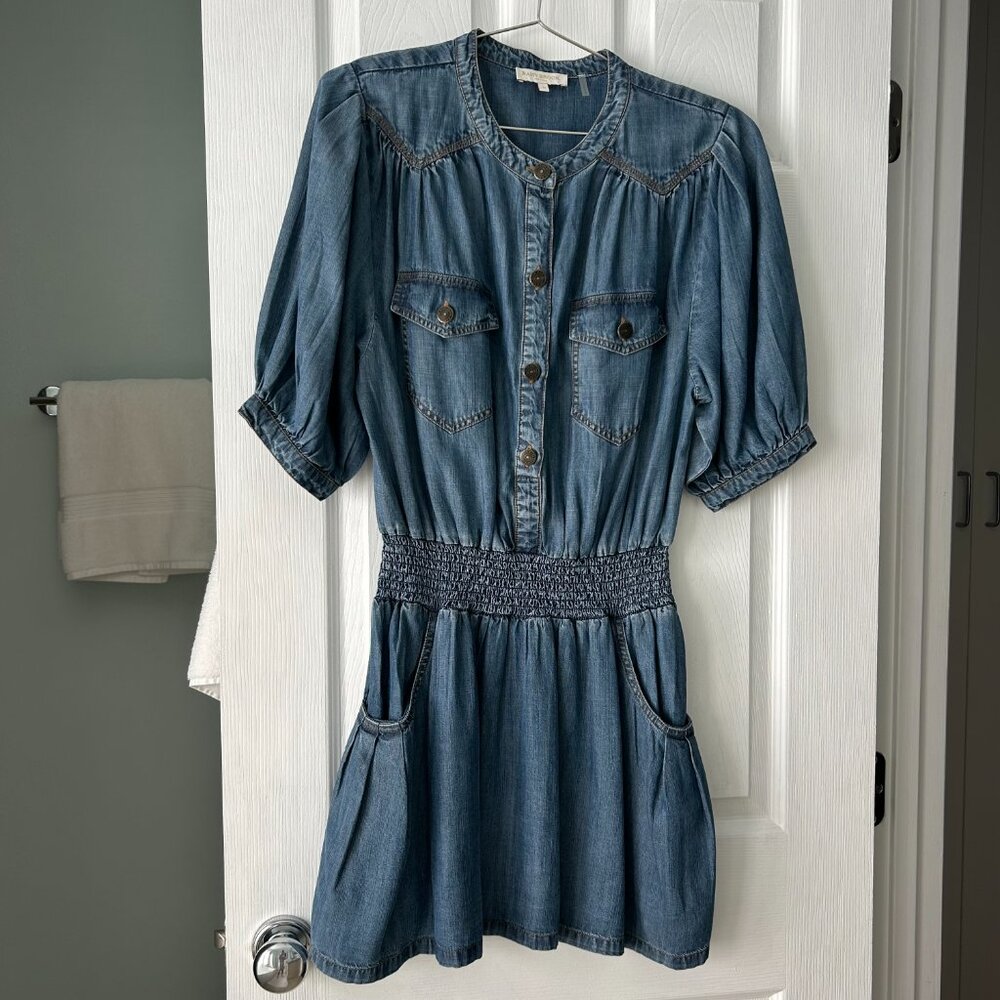 Ramy Brook Norman Chambray Mini Shirtdress, M - Picture 8 of 12